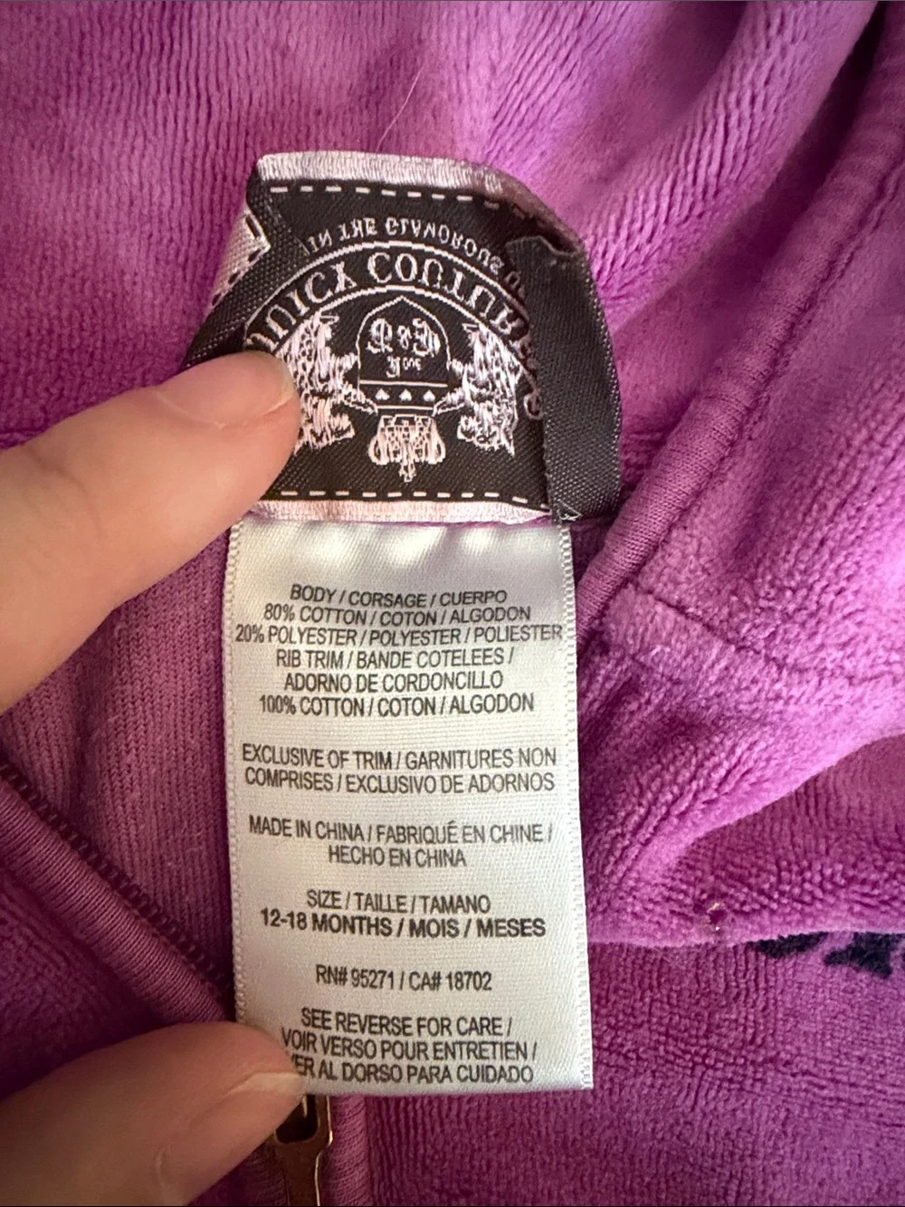 Juicy Couture Pink Girls Velour Hoodie & Pants Matching Set